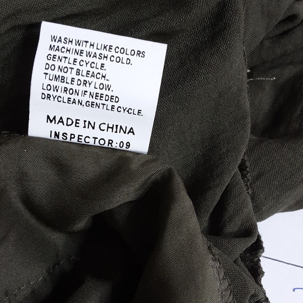 Olive Green Women's Button-Front Pants Set - Picture 9 of 9